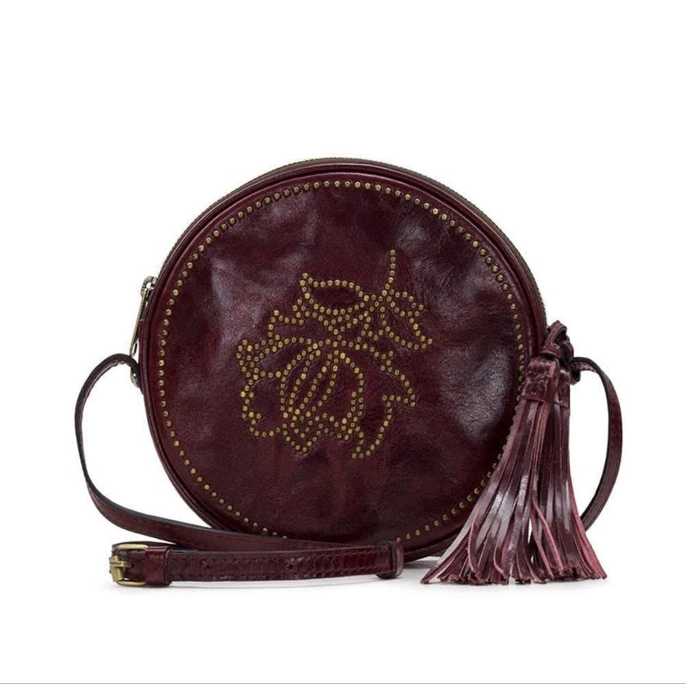Patricia Nash Studded Floral Scafati Crossbody Bag